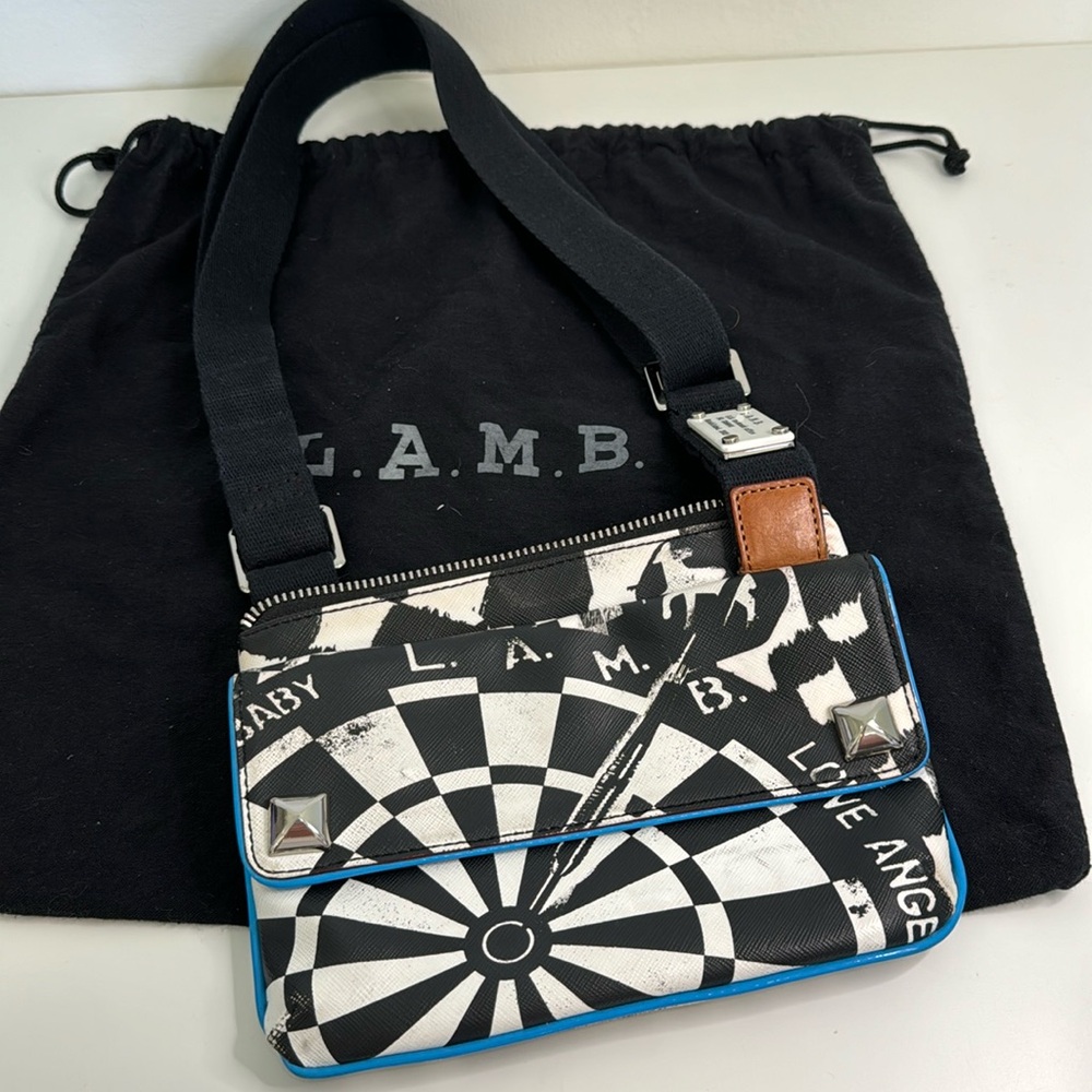 L.A.M.B adjustable crossbody bag